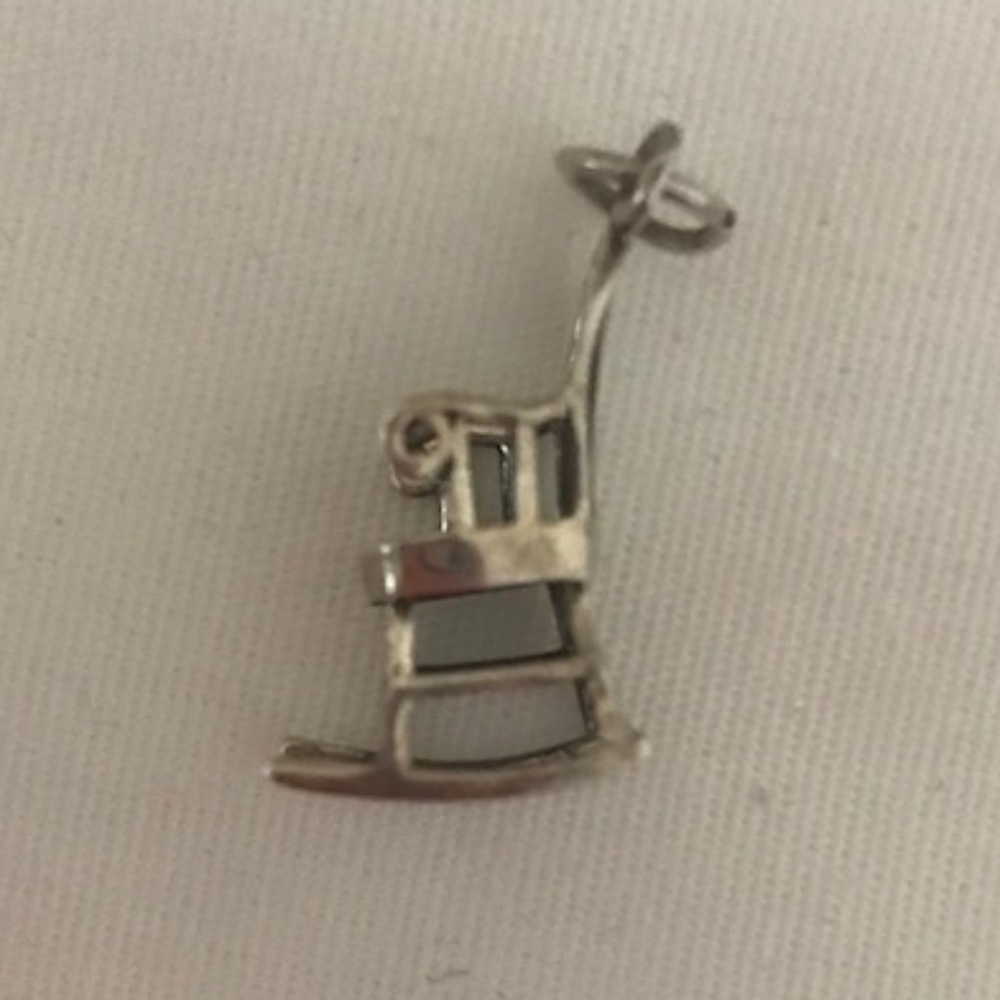 Sterling Silver Rocking Chain Charm - Picture 4 of 4